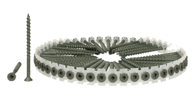 DuraSpin 800 Count #8 x 2-1/2 inch #2Sq WeatherX3 All Purpose Exterior Wood To Wood with Wax Lube Flat Coarse 2/3 Collated Screws