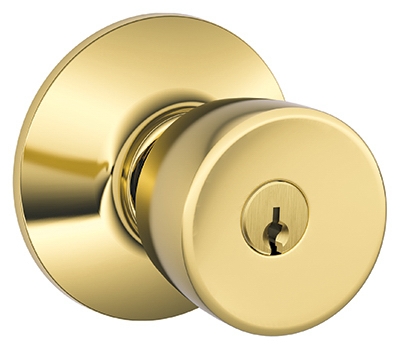 Bright Brass Bell Design Entry Lockset
