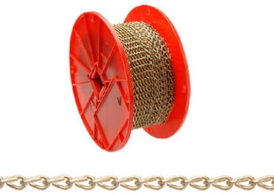 #16 Brass Double Chain, Sold In Store by the Foot