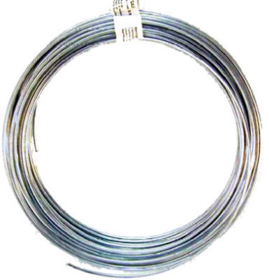 Clothesline Wire, Solid, Galvanized, 12-Gauge, 50-Ft. Coil