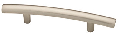 Arched Cabinet Pull, Satin Nickel Finish, 3-In.