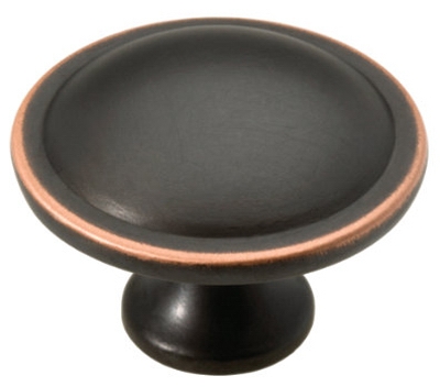 Cabinet Knob, Contempo, Bronze & Copper
