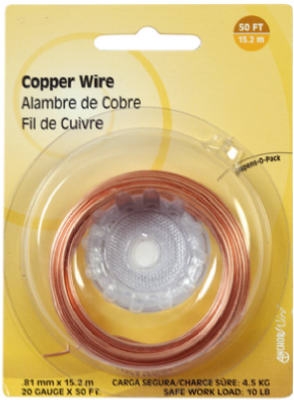 22-Gauge Copper Wire, 75-Ft.
