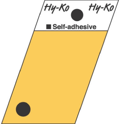 1-1/2-Inch Aluminum Adhesive Period Symbol Sign