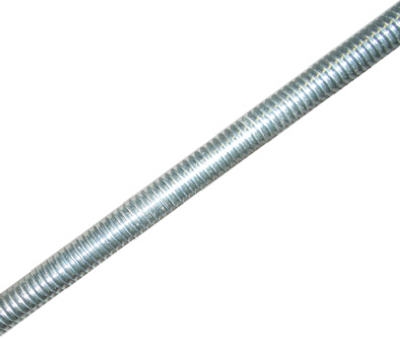 Threaded Steel Rod, Zinc-Plated, 3/8-In. -16 x 12-In.