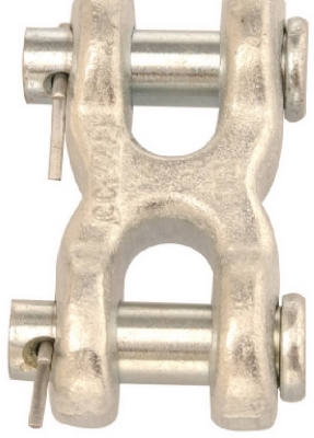 7/16-In. Blue-Krome Double Clevis