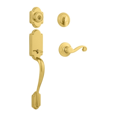 Signature Series Arlington Handleset, With SmartKey, Polished Brass