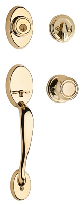 Signature Series Chelsea Handleset, With SmartKey, Polished Brass