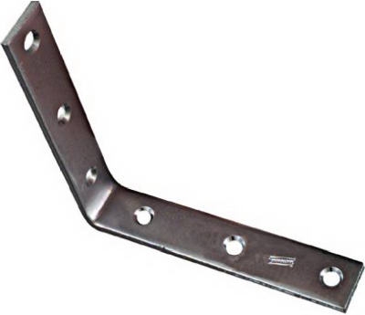 6 x 1-1/8-In. Zinc Corner Iron