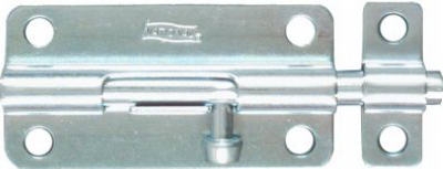 Door Barrel Bolt, Zinc, 4-In.