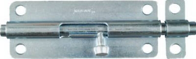 Door Barrel Bolt, Zinc, 5-In.