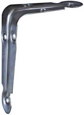 Shelf Bracket, Electro Galvanized, 3 x 4-In., Must Purchase in Quantities of 10