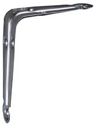 Shelf Bracket, Electro Galvanized, 4 x 5-In., Must Purchase in Quantities of 10