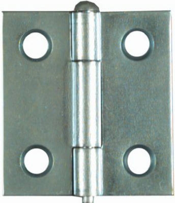 Zinc Hinges, Narrow, Light-Duty, 2-Pk., 1.5 x 1-7/16-In.