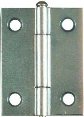 Zinc Hinges, Narrow, Light-Duty, 2-Pk., 2 x 1-9/16-In.