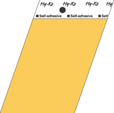 3-1/2-Inch Aluminum Adhesive Blank Symbol Sign