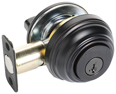 Signature Bronze Single Cylinder Deadbolt