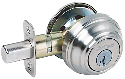 Signature Satin Nickel Single Cylinder Deadbolt With SmartKey