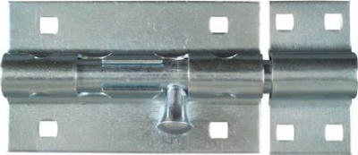 Door Barrel Bolt, Heavy-Duty, Zinc, 5-In.