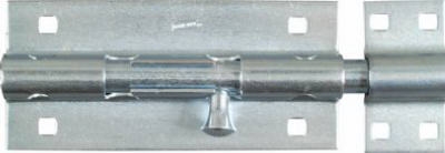 Door Barrel Bolt, Heavy-Duty, Zinc, 8-In.