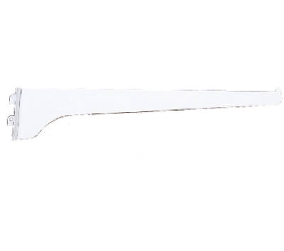 6-Inch White Steel Shelf Bracket