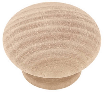 1.5-In. Round Wood Cabinet Knob