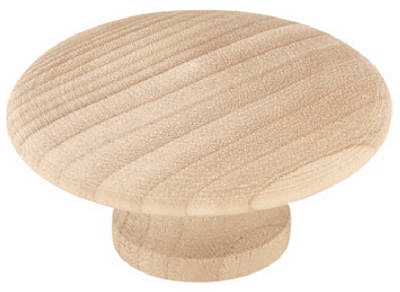 2-In. Round Wood Cabinet Knob
