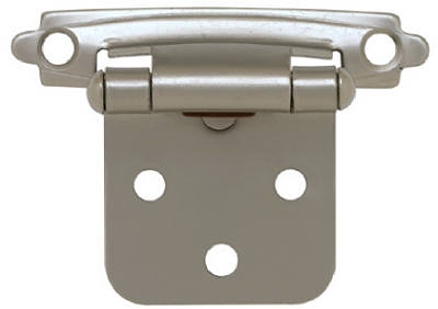 2 x 3/4-In. Satin Nickel Overlay Hinges, 2-Pk.