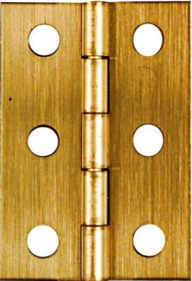 2-Pk., 2 x 1-3/8-In. Broad Hinges, Light-Duty, Antique Brass