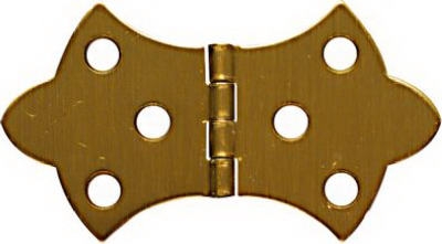 2-Pk., 1-11/16 x 3-1/16-In. Antique Brass Decorative Hinges