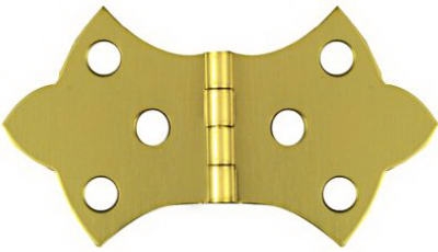 2-Pk., 1-11/16 x 3-1/16-In. Brass Decorative Hinges