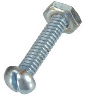 5-Pack 1/4x1-1/2-Inch Machine Screws with Nut