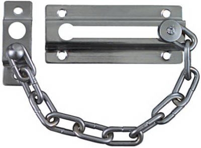 Satin Chrome Door Chain Fastener