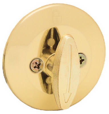 Security Brass One-Sided Deadbolt