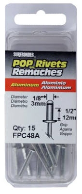 15-Pack Long Aluminum Rivet
