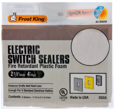 Switch Plate Sealers, 6-Pk.