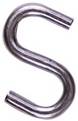Open S Hook, Heavy-Duty, Steel, 2.5-In.