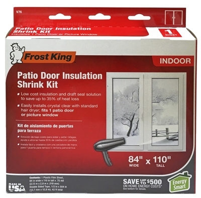 Insulation Kit for Patio Door or Large Window, 84 x 110-In.