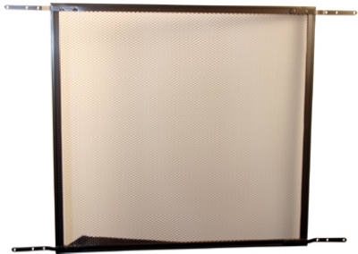 Screen Door Grille, Brown Aluminum, 24-In.