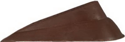 Doorstop, Floor, Wedge, Brown, 2-Pk.