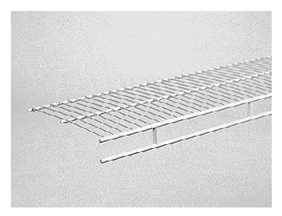 Wardrobe Wire Shelf, White, 6-Ft. x 12-In.