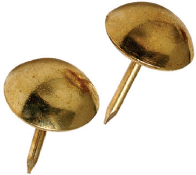 Round-Head Brass Upholstery Nails, 25-Pack