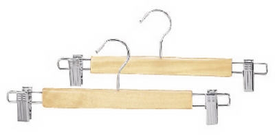 2-Pack Natural Wood Skirt Hangers