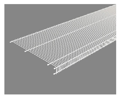 Wardrobe Wire Shelf, White, 16-In. x 12-Ft., Must Purchase in Quantities of 6