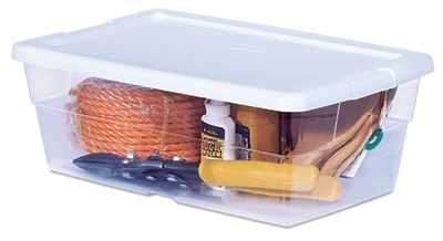 Storage Box, See-Through, 6-Qt., Must Purchase in Quantities of 12