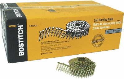 7,200-Pack 1-1/4 Inch Coil Roofing Nails