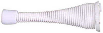 Doorstop, Spring, White, 3-In., 2-Pk.