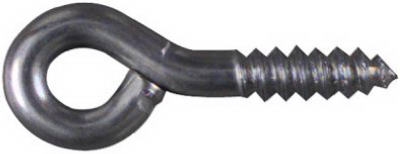 Screw Eye, Small, Zinc, 1-5/8-In., #206, 5-Pk.