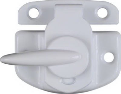 Window Sash Lock, Cam-Action, White