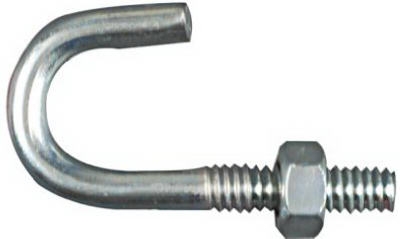 J Bolt, Zinc, 1/4 x 2-5/16-In.